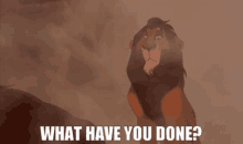 The Lion King Scar GIF - The Lion King Scar What Have You Done GIFs