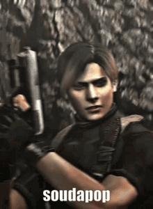 Soudapop Leon GIF - Soudapop Leon Resident Evil GIFs