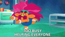 Too Busy Helping Everyone King Peppy GIF - Too Busy Helping Everyone King Peppy David Kaye GIFs