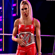 Charlotte Flair Raw Womens Champion GIF - Charlotte Flair Raw Womens Champion Pout GIFs