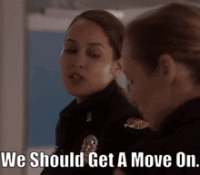 Station 19 Andy Herrera GIF - Station 19 Andy Herrera We Should Get A Move On GIFs