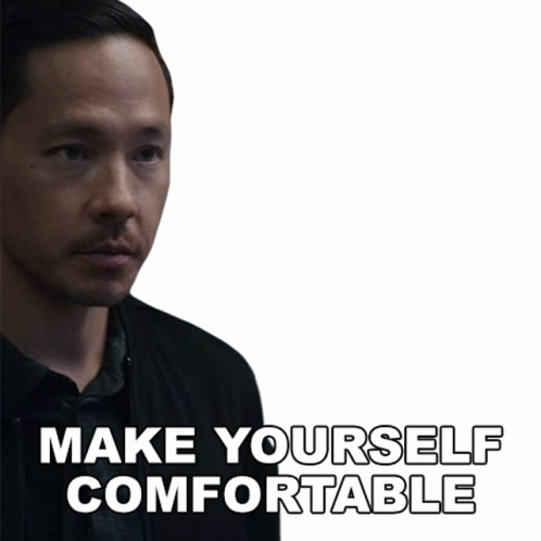Make Yourself Comfortable Jimmy Kwon Sticker - Make Yourself ...