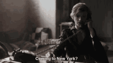 the queens gambit tv show thomas brodie sangster on the phone coming to new york