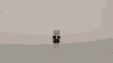a frog in a tuxedo is standing with its arms in the air