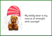 Teddy Bear Gnome GIF - Teddy Bear Gnome My Teddy Bear GIFs