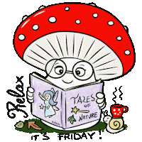 Friday Mushroom Sticker - Friday Mushroom Cute Mushroom Stickers