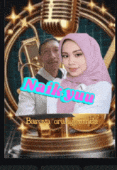 a picture of a man and a woman with the name naikyu on the bottom