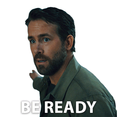 Be Ready Adam Sticker - Be Ready Adam Ryan Reynolds Stickers