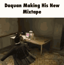 Daquan Making His New Mixtape GIF - Daquan Fire Mixtape GIFs