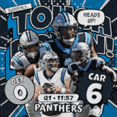 Carolina Panthers (6) Vs. Detroit Lions (0) First Quarter GIF - Nfl National Football League Football League GIFs