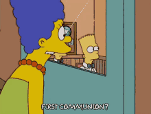 First Communion? GIF - First Communion Marge Simpson GIFs
