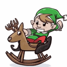 Elf Reindeer GIF - Elf Reindeer Cartoon GIFs