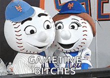 New York Mets Mr Met GIF - New York Mets Mr Met Mrs Met GIFs