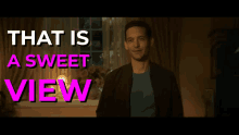 That Is A Sweet View Toby Maguire GIF - That Is A Sweet View Toby Maguire Spiderman GIFs