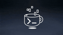 a drawing of a coffee cup with the words web 2.0 coming out of it