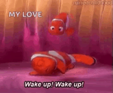 Finding Nemo Wakeup GIF - Finding Nemo Wakeup GIFs