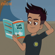Reading A Comic Book Chikoo GIF - Reading A Comic Book Chikoo Chikoo Aur Bunty GIFs
