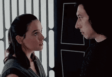 Reylo The Last Jedi GIF - Reylo The Last Jedi Rey And Kylo Elevator GIFs
