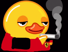 Duck Smoking GIF - Duck Smoking Haha GIFs
