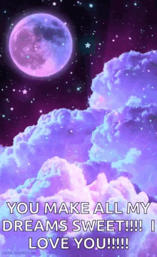 Go To Sleep Goodnight My Love GIF - Go To Sleep Goodnight My Love Purple Sky GIFs