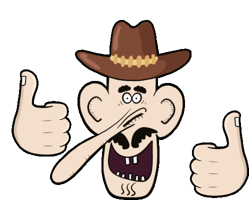 Reaction Cowboy Sticker - Reaction Cowboy Happy Stickers