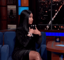 Nicki Minaj Colbert Report GIF - Nicki Minaj Colbert Report Awkward GIFs