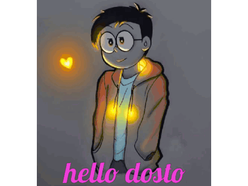 Hello Dosto Nobita Sticker - Hello Dosto Nobita Hello Stickers