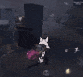a screenshot of a video game with the words stay put i 'm coming