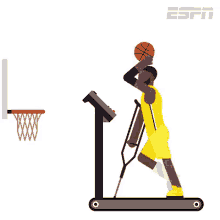 Animated Basketball Player Recovery GIF