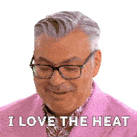 I Love The Heat Bruno Feldeisen Sticker - I Love The Heat Bruno Feldeisen The Great Canadian Baking Show Stickers