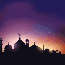Good Night Eid Mubarak GIF - Good Night Eid Mubarak Moon GIFs