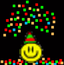 Confetti Emoji GIF - Confetti Emoji Smiley GIFs