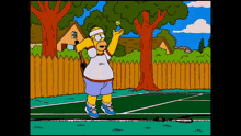 Simp Homer Simpson GIF - Simp Homer Simpson Tennis GIFs