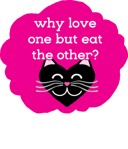 Animal Rights Animal Lover Sticker - Animal Rights Animal Lover Why Love One But Eat The Other Stickers