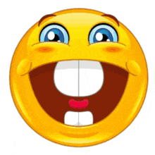 a smiley face with a big smile and a big mouth