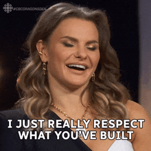 I Just Really Respect What You'Ve Built Michele Romanow GIF - I Just Really Respect What You'Ve Built Michele Romanow Dragons' Den GIFs