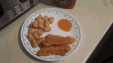 Chicken Fingers Tater Tots GIF - Chicken Fingers Tater Tots Food GIFs