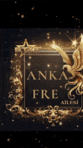 anka fre ailesi is written in gold on a dark background