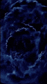 a blue background with a swirl in the middle and the number 6