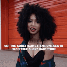 Curly Hair Extensions Curly Clip In Hair Extensions GIF