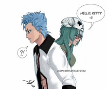 Neb Walks Pass Grimmjow With A Sumg And Call Him Kitty GIF