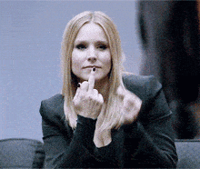 Veronica Mars Middle Finger Fuck You GIF - Veronica Mars Middle Finger Fuck You GIFs