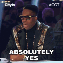 Absolutely Yes Kardinal Offishall GIF - Absolutely Yes Kardinal Offishall Canadas Got Talent GIFs