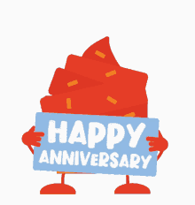 stickergiant happy anniversary anniversary anniversary cake workaversary
