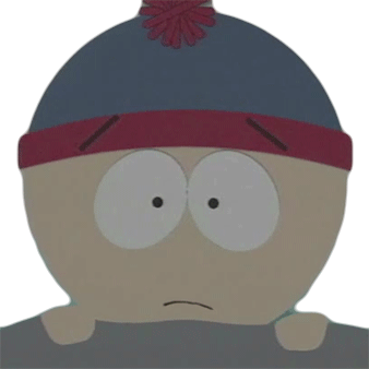 Scared Stan Marsh Sticker - Scared Stan Marsh South Park Stickers