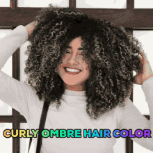 Ombre Hair Curly Hair GIF