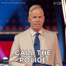 Call The Police Gerry Dee GIF - Call The Police Gerry Dee Family Feud Canada GIFs