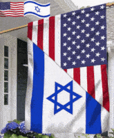 America Flag Israel Flag GIF