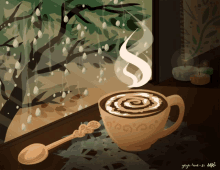 Coffee Rain GIF - Coffee Rain GIFs
