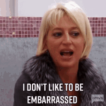 i dont like to be embarrassed dorinda medley real housewives of new york rhony i hate being embarrassed